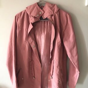 Women’s peach raincoat
